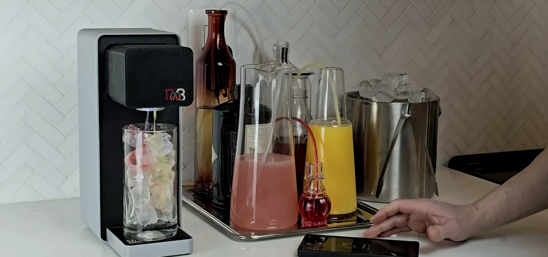 Drink Brother conectada aos ingredientes escolhidos
